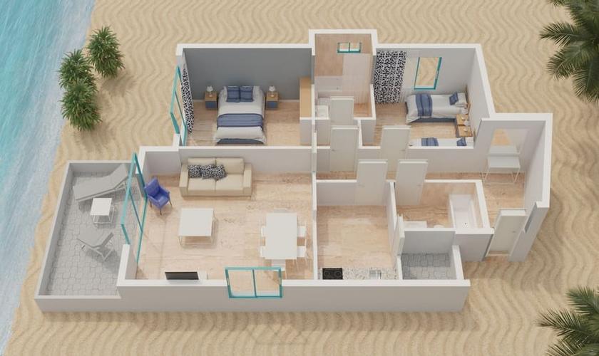 Apartamento 2 Dormitorios 4/6 personas Apartamentos Magic Atrium Beach Villajoyosa Apartamento 2 Dormitorios 4/6 personas Apartamentos Magic Atrium Beach Villajoyosa