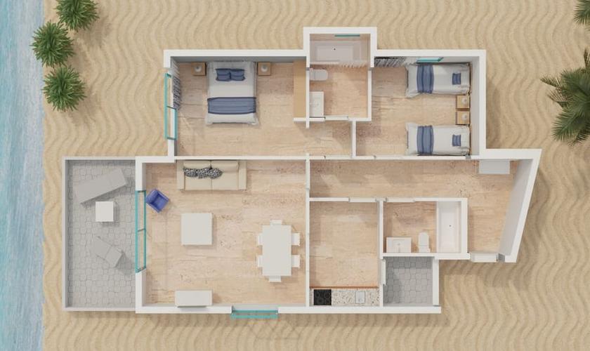 Apartamento 2 Dormitorios 4/6 personas Apartamentos Magic Atrium Beach Villajoyosa Apartamento 2 Dormitorios 4/6 personas Apartamentos Magic Atrium Beach Villajoyosa