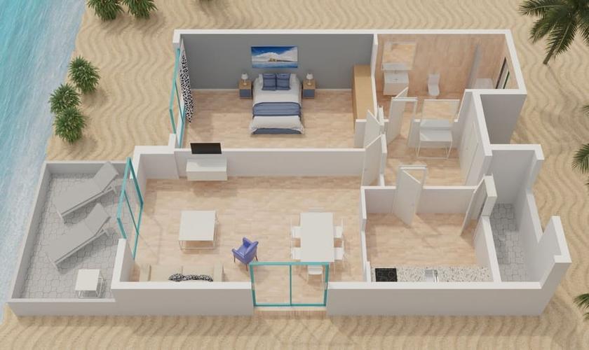 Apartamento 1 Dormitorio 2/4 personas Apartamentos Magic Atrium Beach Villajoyosa Apartamento 1 Dormitorio 2/4 personas Apartamentos Magic Atrium Beach Villajoyosa