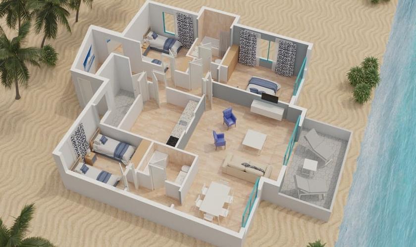 Apartamento 3 Dormitorios 5/7 personas Apartamentos Magic Atrium Beach Villajoyosa Apartamento 3 Dormitorios 5/7 personas Apartamentos Magic Atrium Beach Villajoyosa